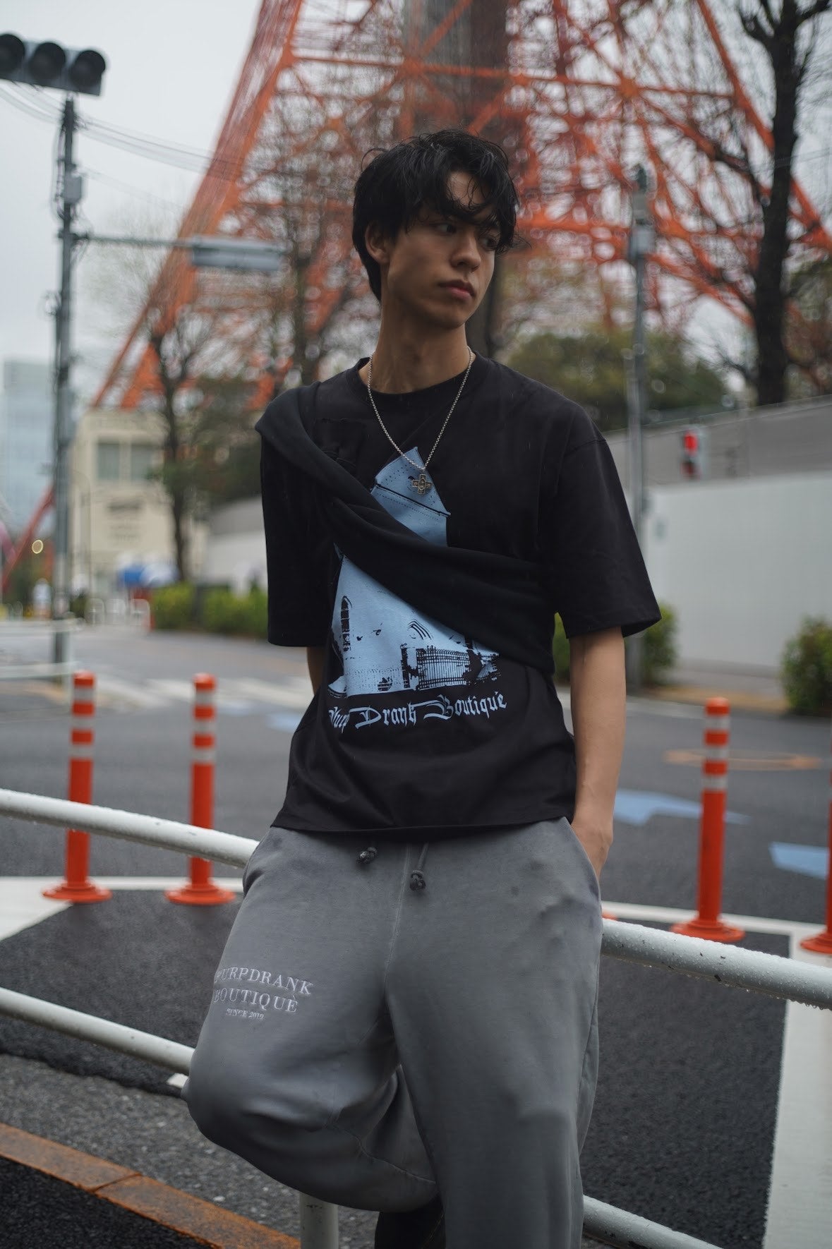 "CHURCH" Black Tee