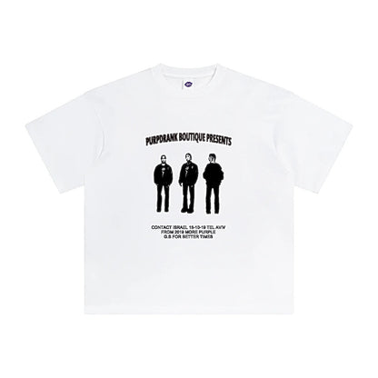 "PURPMADE" White TEE