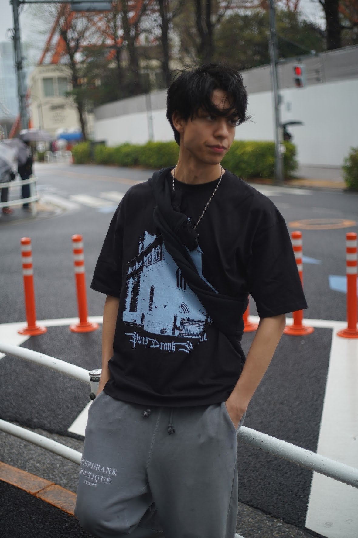 "CHURCH" Black Tee