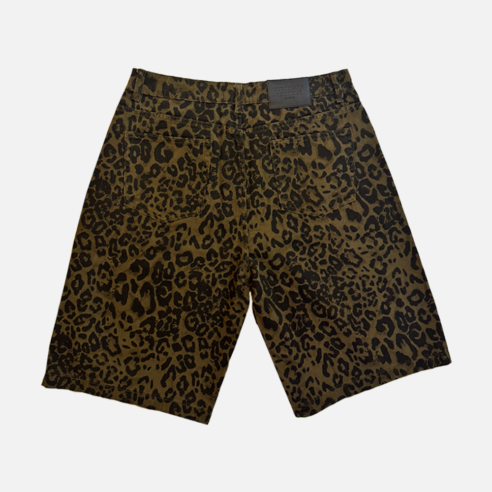 PURP LEOPARD JORTS