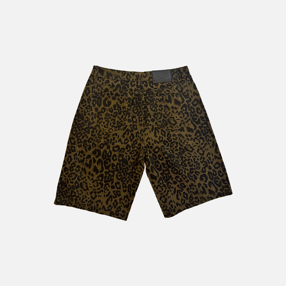 PURP LEOPARD JORTS