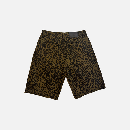 PURP LEOPARD JORTS