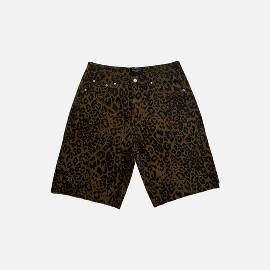 PURP LEOPARD JORTS